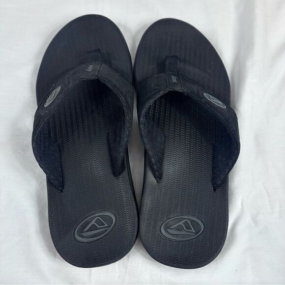 Gently worn Reef Men's Phantom Speed Logo Flip Flop, Brown, 9 M US - Picture 2 of 5